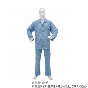 神戸生絲　紳士楽らくパジャマ柄(通年用・スムース)LL  No.805  ネイビー  ペーズリー柄