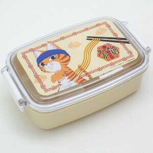 【ラーメン赤猫】　弁当箱　ランチボックス(仕切付) 抗菌　<日本製>