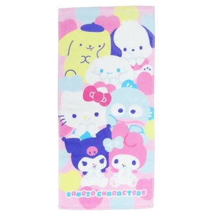 【フェイスタオル】サンリオキャラクターズ プリントロングタオル ぷにきゅきゅ