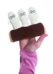 NEW【ムーミン・北欧】[Aurora world］ぬいぐるみ指人形ニョロニョロ