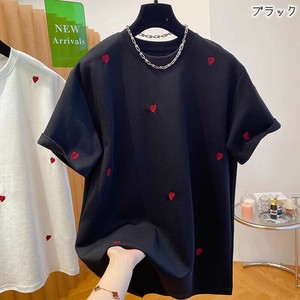 【現品50％オフ】EH1739s-bk-2XL コットンハート半袖Tシャツ カジュアル 夏 かわいい