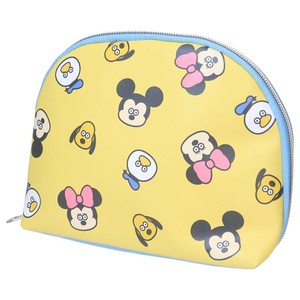【コスメポーチ】DISNEY×松本セイジ ラウンドポーチ 総柄