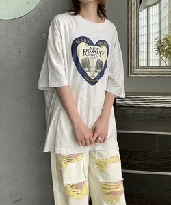 【2025春夏新作】ハートブラザーズT ハートモチーフプリントオーバーサイズTシャツ