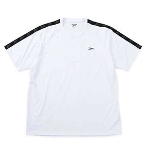 REEBOK ビッグサイズ 穴開きメッシュ半袖Tシャツ ホワイト