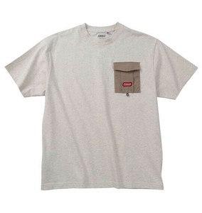 COLEMAN ビッグサイズ USAコットンポケット付半袖Tシャツ アイスグレー