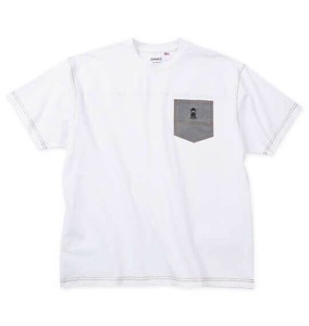 COLEMAN ビッグサイズ USAコットンポケット付半袖Tシャツ ホワイト