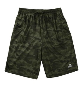 OUTDOOR PRODUCTS ビッグサイズ DRYメッシュカモフラ柄ハーフパンツ カーキ