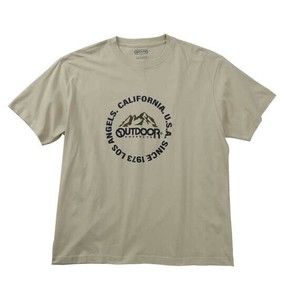OUTDOOR PRODUCTS ビッグサイズ 天竺半袖Tシャツ グレージュ