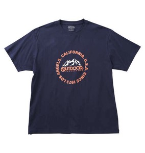 OUTDOOR PRODUCTS ビッグサイズ 天竺半袖Tシャツ ネイビー