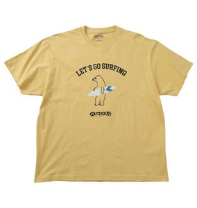 OUTDOOR PRODUCTS ビッグサイズ 天竺半袖Tシャツ クリームイエロー