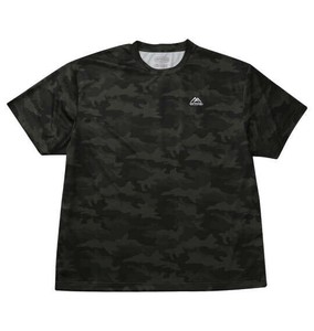 OUTDOOR PRODUCTS ビッグサイズ DRYメッシュカモフラ柄半袖Tシャツ カーキ