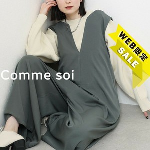 【WEB　限定価格】■comme soi（コムソワ）■2wayジャンプスーツ 2025新作