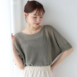 Sweater/Knitwear Dolman Sleeve Summer Knit Mesh Short Sleeve 5/10 length [2025 NEW]