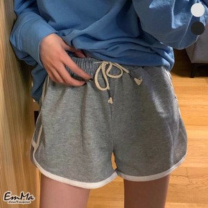 ショートパンツ ウエスト紐 薄手 ハイウエスト 夏 カジュアル 【2025SS】 ONA1052