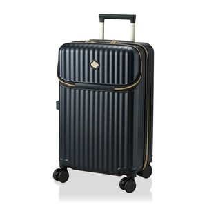 【siffler シフレ】カップホルダー付き 上パカ スーツケース Mサイズ ジッパータイプ