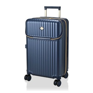 【siffler シフレ】カップホルダー付き 上パカ スーツケース Mサイズ ジッパータイプ