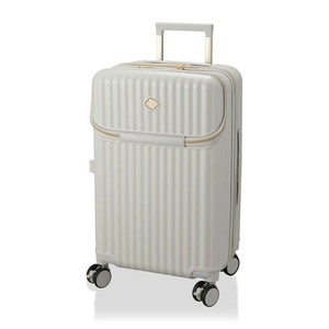【siffler シフレ】カップホルダー付き 上パカ スーツケース Mサイズ ジッパータイプ