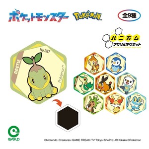 【集めて組み合わせられる】ポケットモンスター ハニカムアクリルマグネット vol.7