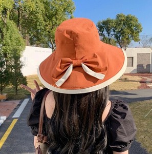帽子 サンバイザー 日焼け止め 通気性 レディース ファッション リボン、可愛い  MBQ1153