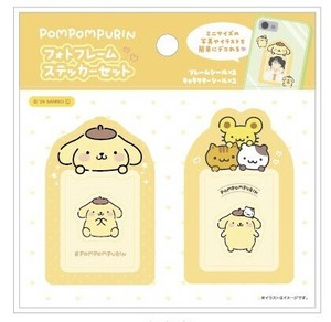 Sanrio T'S FACTORY Stickers Frame Stickers Pomupomupurin