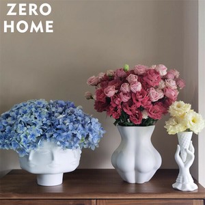 陶磁器の花瓶 リビングルームの置物 花瓶 現代のシンプルさ 家庭の置物 北欧の置物