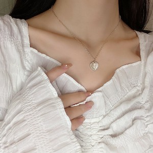 韓国　ハート　ネックレス ネックレス レディース　ネックレス シルバー925　メッキ ネックレス シルバー