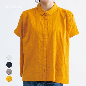 衬衫 竖纹 衬衫 5分袖 春夏