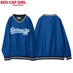 RED CAP GIRL Button Shirt V-Neck