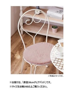 ラビットファータッチのチェアパッド ラパン DPI 直径約38cm 240617252