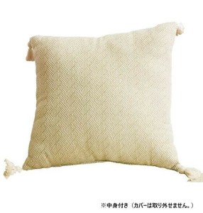 インド綿 背当てクッション アルト GR 約45×45cm 270078982