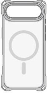 4ホールケース MagSafe対応  iPhone2025 6.6inch(1眼)対応 メタリックシルバー i39CiJS04
