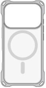 4ホールケース MagSafe対応  iPhone2025 6.3inch(3眼)対応 メタリックシルバー i39RiJS04