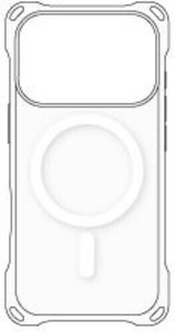 4ホールケース MagSafe対応  iPhone2025 6.3inch(3眼)対応 クリア i39RiJS03