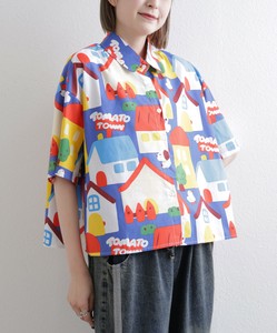【SALE】【全4柄】カラフルイラスト半袖 ブラウス　2025新作　BRILLANTE東京（75117）