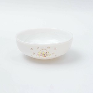 ＜新作＞【日本製】ローズバスケット　ミルクガラスボウル［ミルクガラス/花柄/イマン/薔薇］