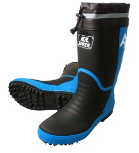 喜多 スパイクゴム長靴(カバー付) M(24.5〜25.0cm) ブラック KR7200