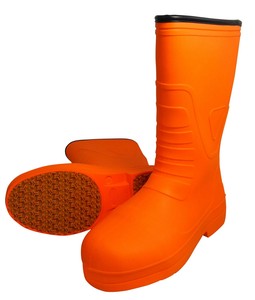 喜多 柔らかいEVAラバー安全長靴 XL(27.5〜28.0cm) オレンジ KR7030