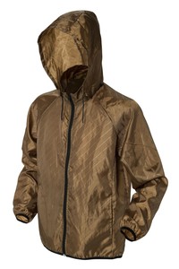 喜多 フルジップヤッケ(シャドウプリント) 3L(XL) ブロンズ(ダイアゴナル柄) No1570