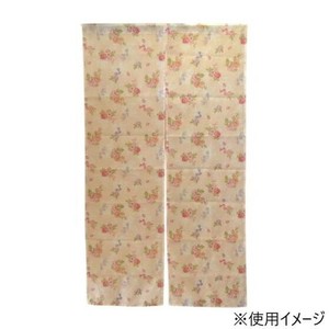 アクロスシーズ ローズ柄のれん85x150cm QSI-2406/85150