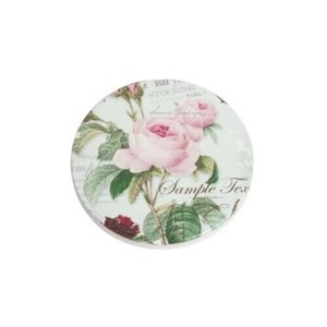 アクロスシーズ ローズ柄マグネット 陶器 6個セット JYA-508