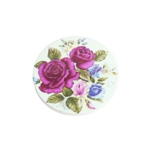 アクロスシーズ ローズ柄マグネット 陶器 6個セット JYA-510