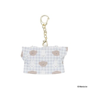 【キーホルダー】ミッフィー Tシャツチャーム BRUNA PLAID ブルー
