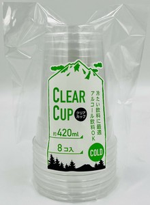 户外用餐具 户外 透明 8个 420ml
