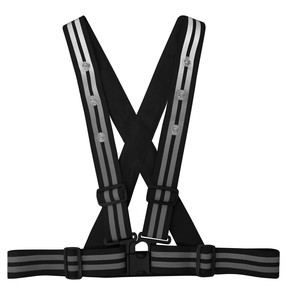 喜多 LEDストレッチ安全ベルト(4.8cm幅) フリー ブラック No6100