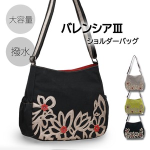【グレージュ7月中旬出荷】花柄 KFB バレンシア トートバッグ ナイロン 軽量 撥水 カットワーク