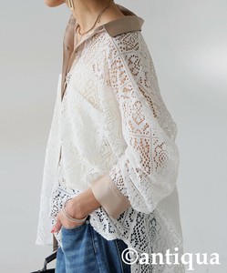 [antiqua] Button Shirt/Blouse Ladies fashion
