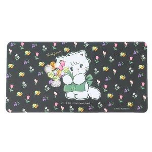 【パソコン周辺アクセ】mikko illustrations デスクマット ブラック