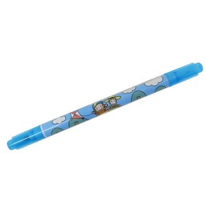 【ペン】おさるのジョージ カラーツインペン サックス
