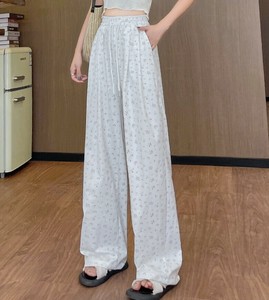 ワイドパンツ 花柄  無地 ゆったり 快適 レディース ファッション   MBQ1180