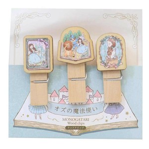 【文房具】MONOGATARI 木製クリップ オズの魔法使い